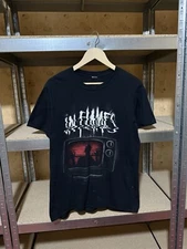 Vintage 2000’s In Flames Rock Band Retro Black Men’s T-Shirt Size M Y2K Hype