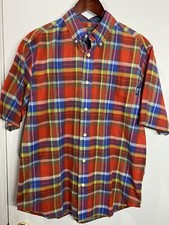 Woolrich Mens Short Sleeve Button Down Shirt Size M ( Pit.23 Length 30in.) NWT