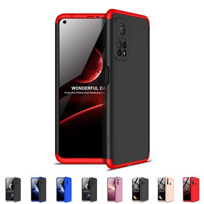 Handy Hülle für Xiaomi Mi 9 Mi 10 Mi 9T Pro Mi A3 mit Schutz glas 360 Grad Case