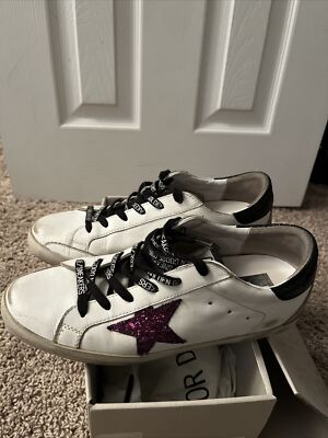 Golden Goose Superstar Classic With Spur White/Purple/Black/Ice