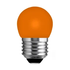 Satco S9164 Ceramic ORANGE LED 1.2W =11W Globe S11 Non-Dimmable 120V Medium E26