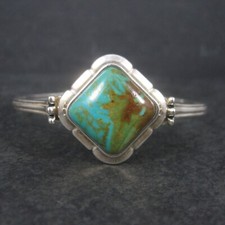 Southwestern Barse Sterling Turquoise Cuff Br...