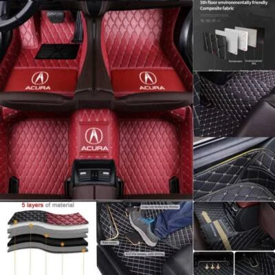 For Acura ILX MDX NSX RDX RL TL TLX TSX ZDX Car Floor Mats