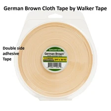 German Brown Cloth Tape 3/4 inch X 36 yard roll by Walker Tape