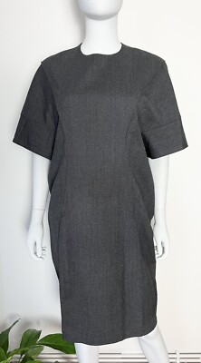 Yves Saint Laurent grey wool dress,FR 34 New