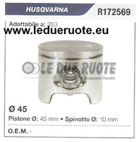 R172569 Kolben Komplett Husqvarna 353 KettensäGe Ø 45 Bolzen