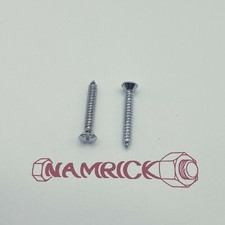 Raised Countersunk (R/CSK) Slotted Self Tapping Screws Chrome Plated No4 No6 No8
