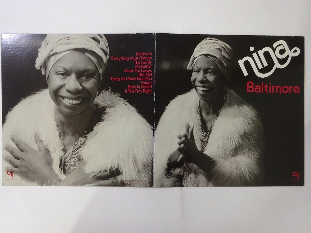 その他 LP Nina Simone Baltimore GP3161 CTI /00400 Nina Simone Baltimore CTI Records GP 3161 Japan VINYL LP | eBay