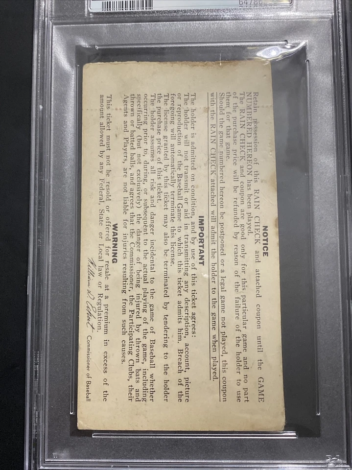 Bob Gibson signed 1968 World Series Game 1 Ticket PSADNA Inscribed Auto HOF C929 - Image 3 of 3
