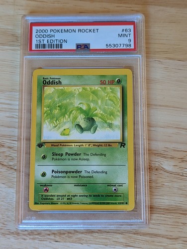 Oddish (1st Edition) graded PSA 9 for sale on eBay