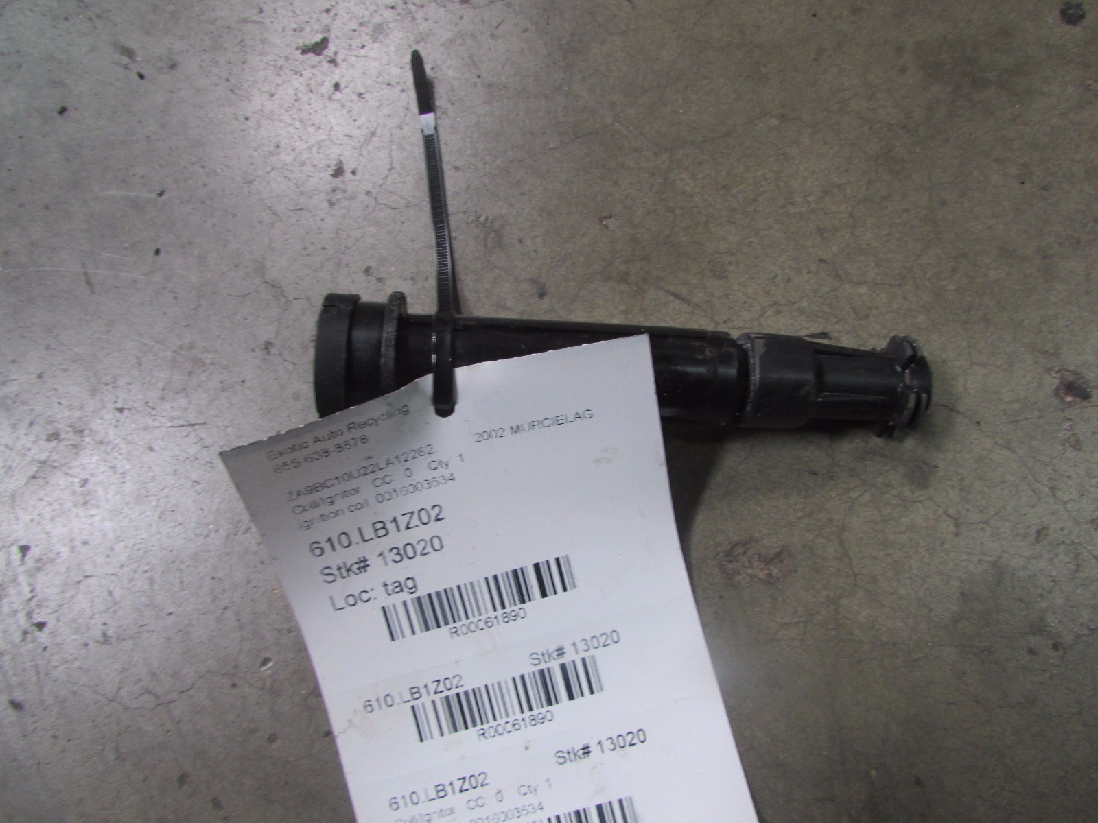 Lamborghini Murcielago Coupe, Ignition Coil, Used, P/N 0016003534