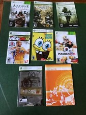  8 Replacement Xbox 360 Game Instruction Manuals Only - No Games