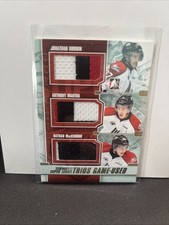 2013 Be A Player Trios Game Used Patches Nathan Mackinnon; Mantha; Drouin /10