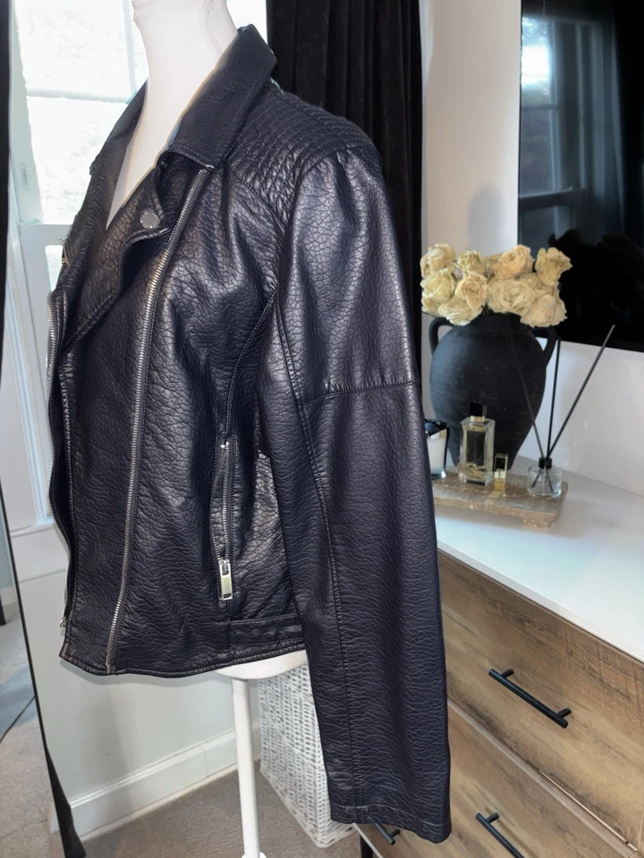 Chaqueta de cuero para mujer FRENCH CONNECTION talla L Foto 4 de 4