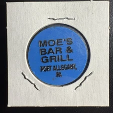 Moe’s Bar & Grill. Point Allegany, PA. Mixed Drink Token HS352