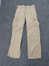 Polo Ralph Luaren Cargo Pants Boys 14 Tan Khaki Straight Leg Preppy Utility