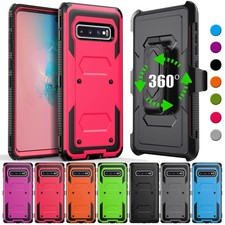 For Samsung Galaxy S10 Cell Phone Case Shockproof Hard Cover / Belt Clip Holster