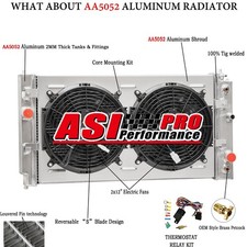 3 Row Radiator Shroud Fan Fit 19972005 Chevy Malibu Pontiac Grand Am 3 Row Radiator Shroud Fan Fit 19972005 Chevy Malibu Pontiac Grand Am