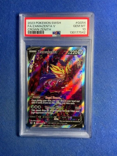 Pokemon Crown Zenith Zamazenta V GG54 PSA 10