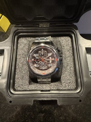 Invicta Men's Aviator Quartz 48MM Gunmetal Dial Stainless Steel Watch 17204