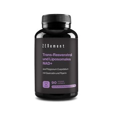 Trans-Resveratrol & NAD+ Liposomal, mit 90 stück (1er Pack), Schwarz