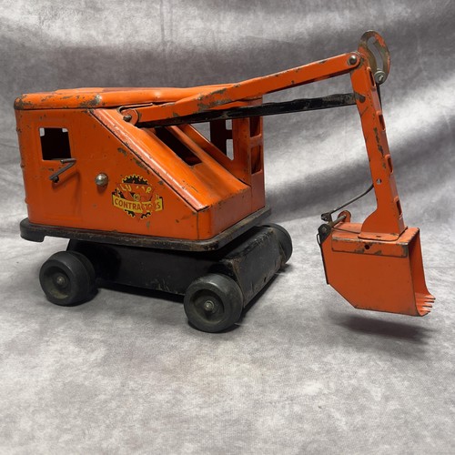 VTG Marx Lumar Contractors Automatic Scoop Power Shovel Tin Press Steel Toy