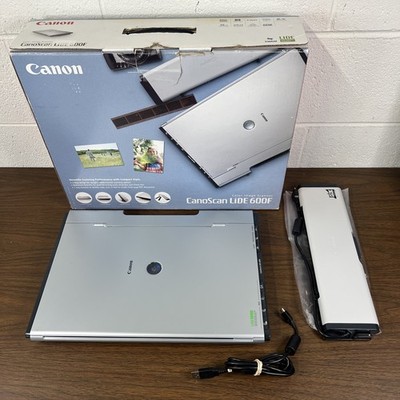 Canon CanoScan LiDE 600F Flatbed Scanner In Box With Cable & 35MM Attachment