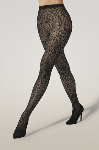 Wolford Reptile Net Tights - Picture 1 of 4