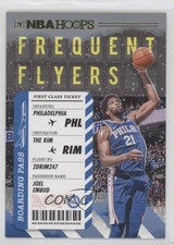 2020-21 Panini NBA Hoops Frequent Flyers Winter Joel Embiid #15 9o3