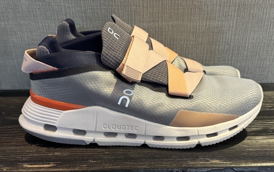 On Cloudnova Wrap Gray Peach Hook & Loop Athletic… - image 1