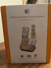 AT&T 2 Handset Cordless Home Phone System Caller ID Call Waiting Speakerphone