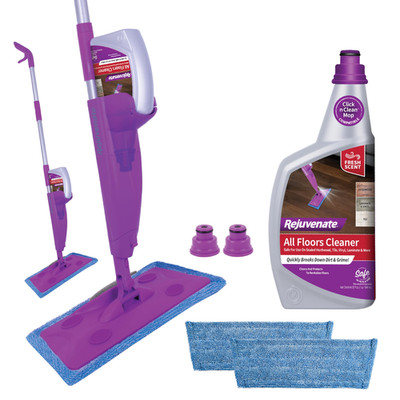 Rejuvenate Click N Clean Multi-Surface Spray Mop All-In-One Kit Cleans And