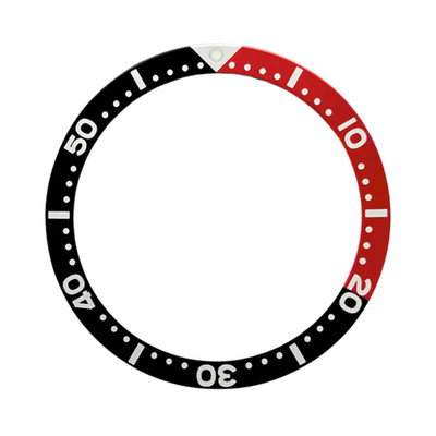 SKX007/SRPD Flat Bezel Insert   Red/Black Coke SKX Style   CT6147