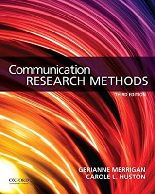 Communication Research Methods Paperback Gerianne, Huston, Carole