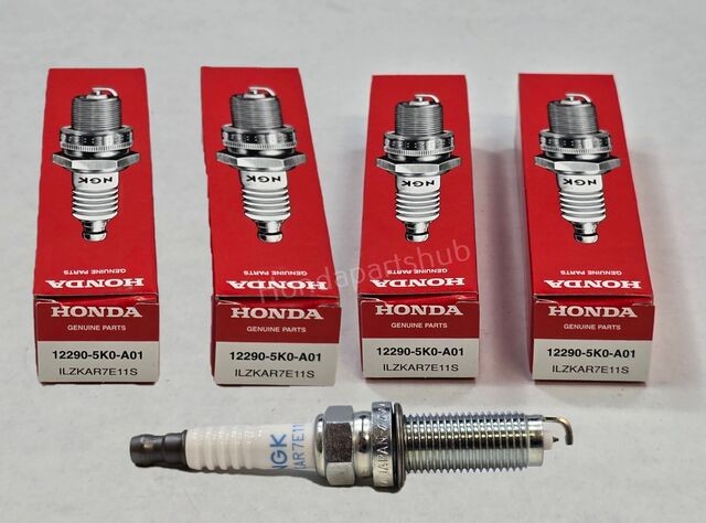Qty 4 2014-17 Honda Accord Hybrid Spark Plug ILZKAR7E11S Ngk 12290-5K0-A0