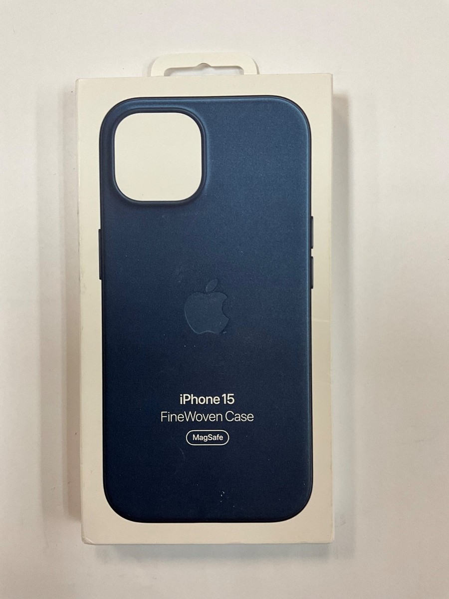 Apple oem Fine Woven MagSafe Case For iPhone 15 - Pacific Blue | eBay