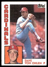 Dave Von Ohlen 1984 Topps #489 Cardinals MLB READ FREE SHIPPING AutographDen