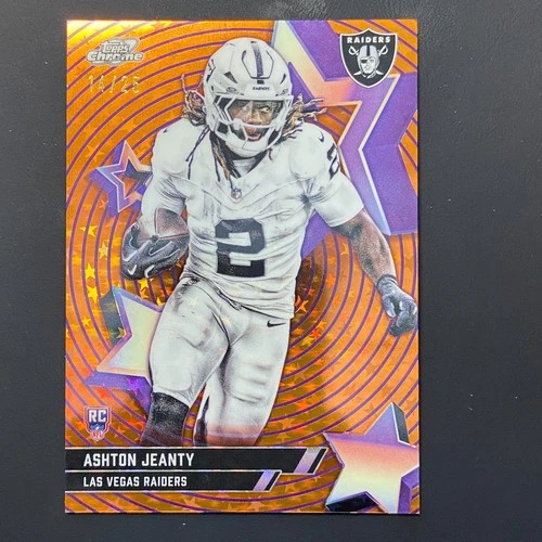 2025 Topps Cosmic Chrome Ashton Jeanty Orange Refractor (RAW)