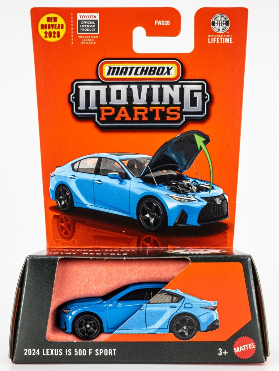 2026 Matchbox Moving Parts #17 2024 Lexus IS 500 F Sport GRECIAN