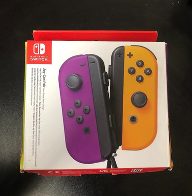 Nintendo Switch Joy Con Wireless Controllers BRAND NEW Purple/Orange