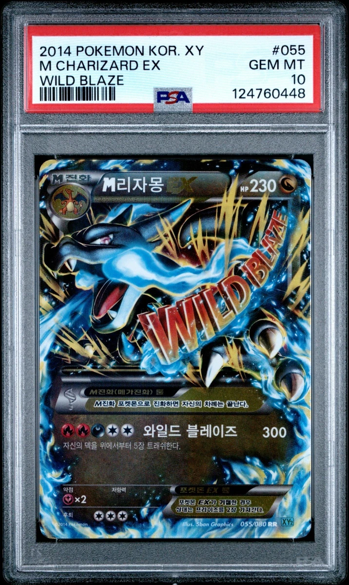 POP 14* PSA 10 M Charizard EX Korean Pokemon XY Wild Blaze