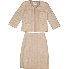 Chanel Tweed Pearl Jacket Set (DE34 /FR36) Co...