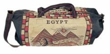 Egypt Duffle Bag Vintage Souvenir Pyramids Sphinx
