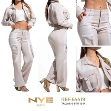 NYE SET TOP PANTS COLOMBIANOS COLOMBIAN PUSH UP LEVANTA COLA BUTT LIFT SIZE 3