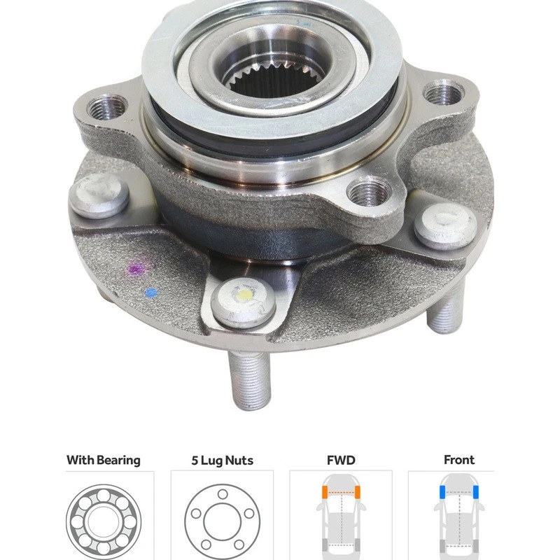 Buje de rueda para Nissan Juke Leaf 2011-2017 Foto 2 de 4