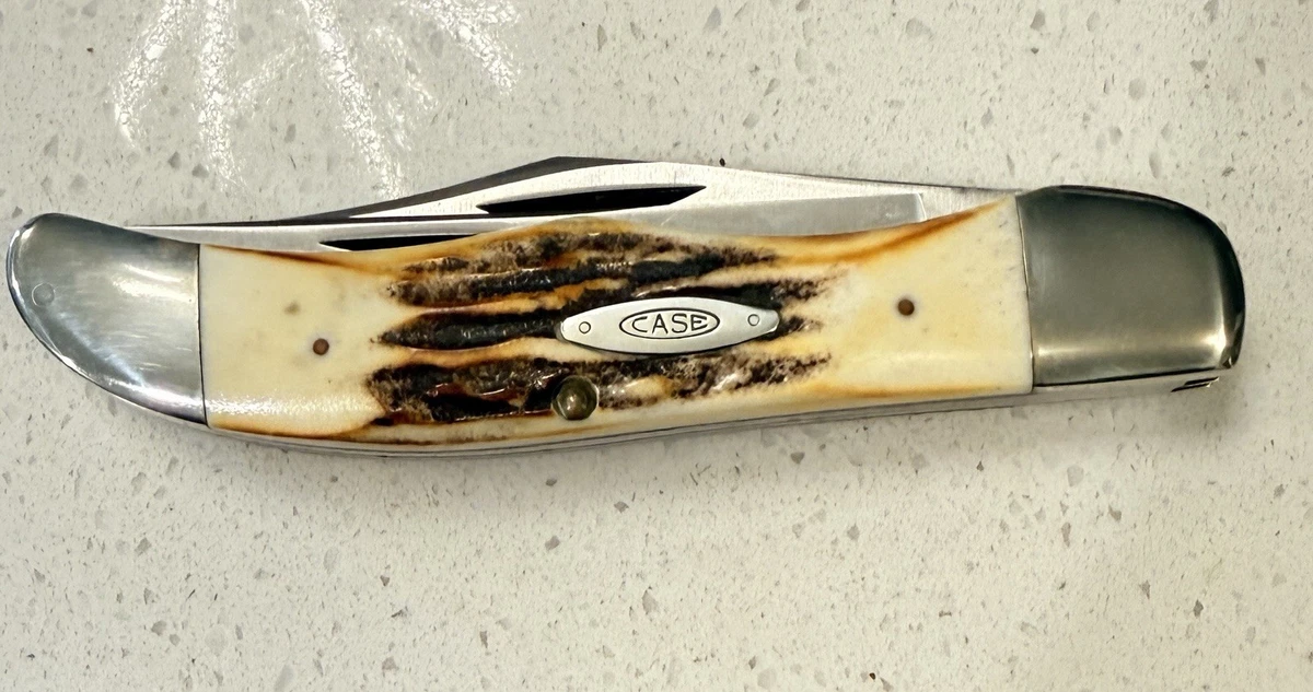Case XX Stag/Antler Handle Blue Vintage Knives for sale | eBay