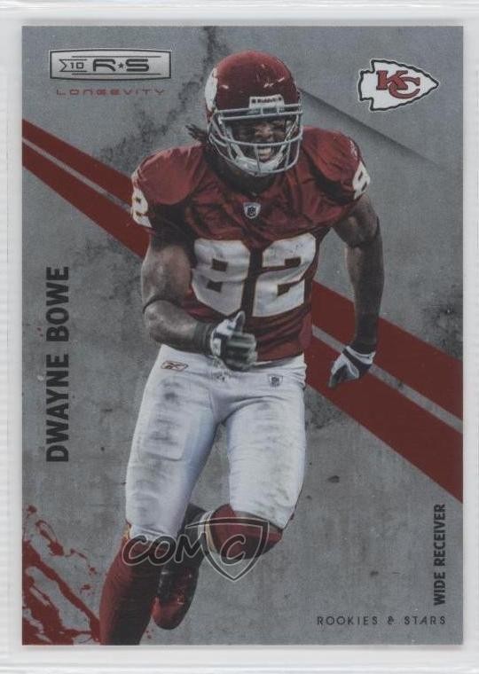 2010 Panini Rookies & Stars Longevity Ruby 22/100 Dwayne Bowe #72 0j6