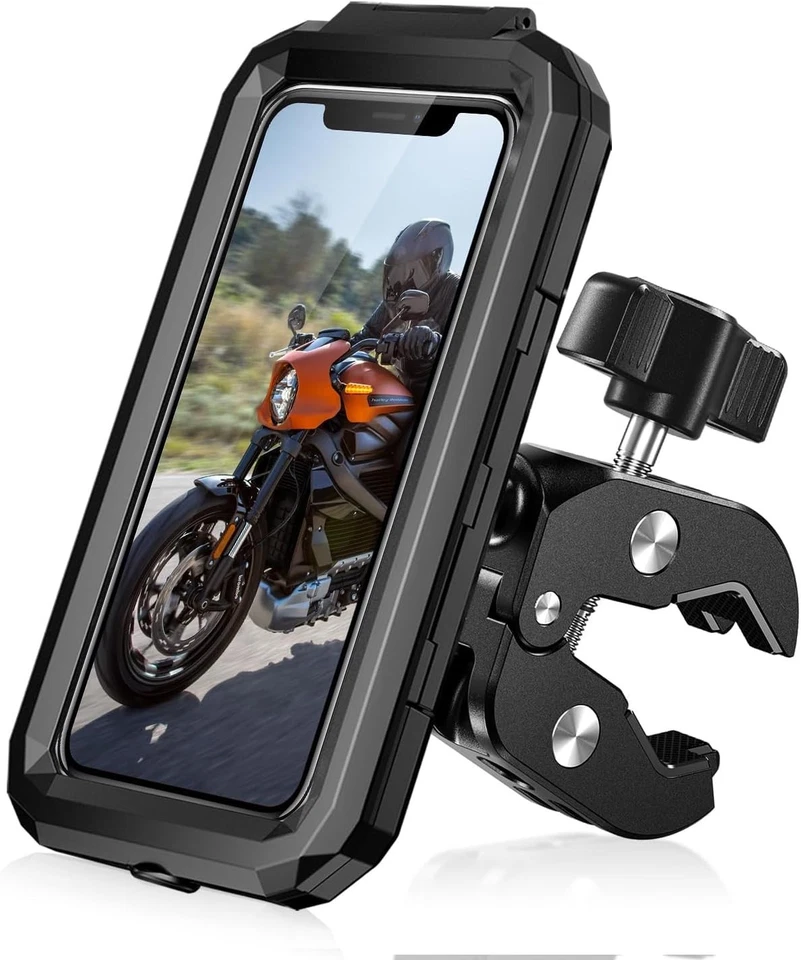 Waterproof 360° Rotation Motorbike Phone Holder for 5.5" to 7.0" Devices - Image 3 of 4