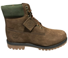 Image of Genuine Timberland 6 Inch Boots Men's Nubuck Dark Brown Size UK 7 Waterproof NEW
