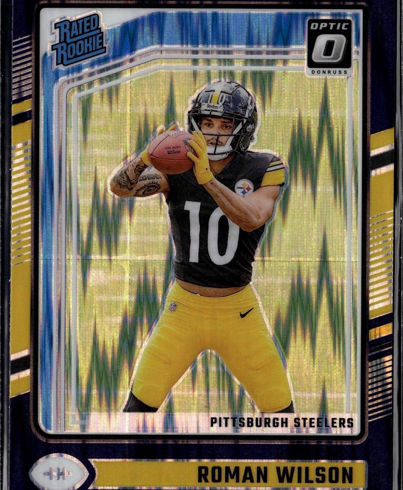 2024 Donruss Optic #285 Roman Wilson Purple Shock